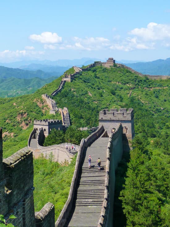 La Grande Muraglia di China da Pechino